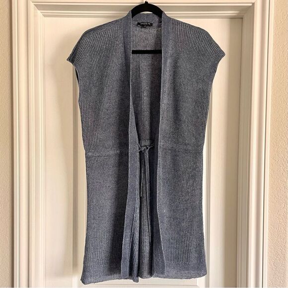 Lafayette 148 New York Vest Blue Marled
Long Line Hemp Cardigan Size S - Picture 4 of 11